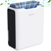 Dezumidificator aer Evoair HUMIXDUO, 500ml/24h, 3 Moduri funcționare, Silențios, Lumină Ambientală, Rezerva cu Silicagel, Timer 48h, Rezervor 2.5l, Alb