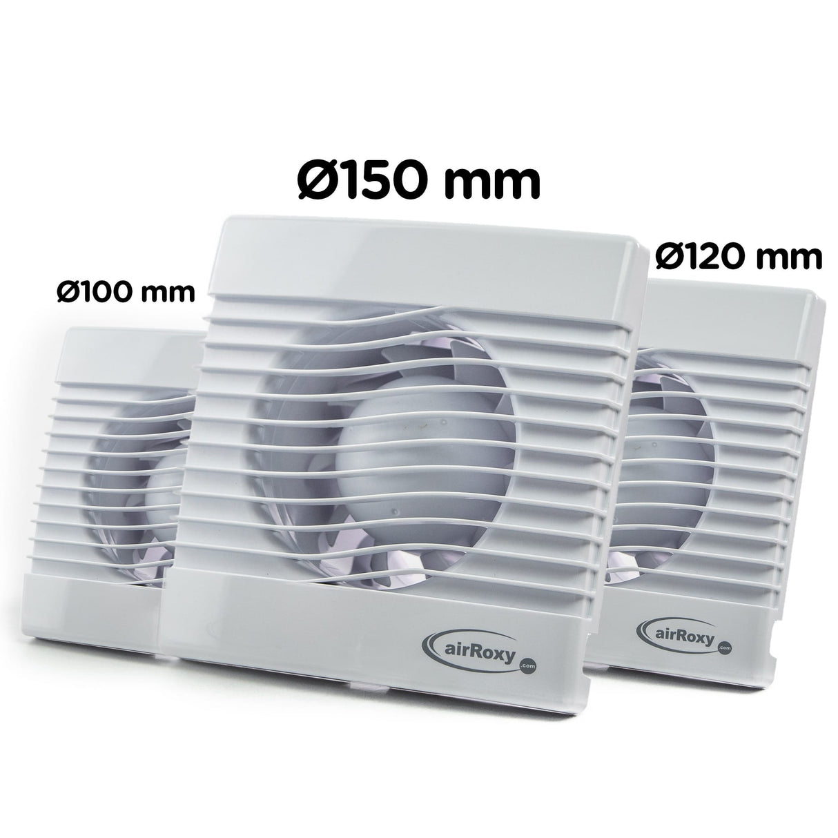 Ventilator baie pRim Ø 150 TS, Timer, Debit 257 m3/h, Garantie 2 ani, Alb