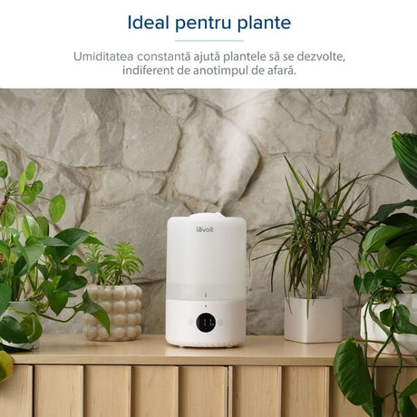 Umidificator de Aer LEVOIT Dual 200S, SMART, WI-FI Ultrasonic, Rezervor 3l, Silentios, Aromaterapie, Functie AUTO, Autonomie 25 Ore