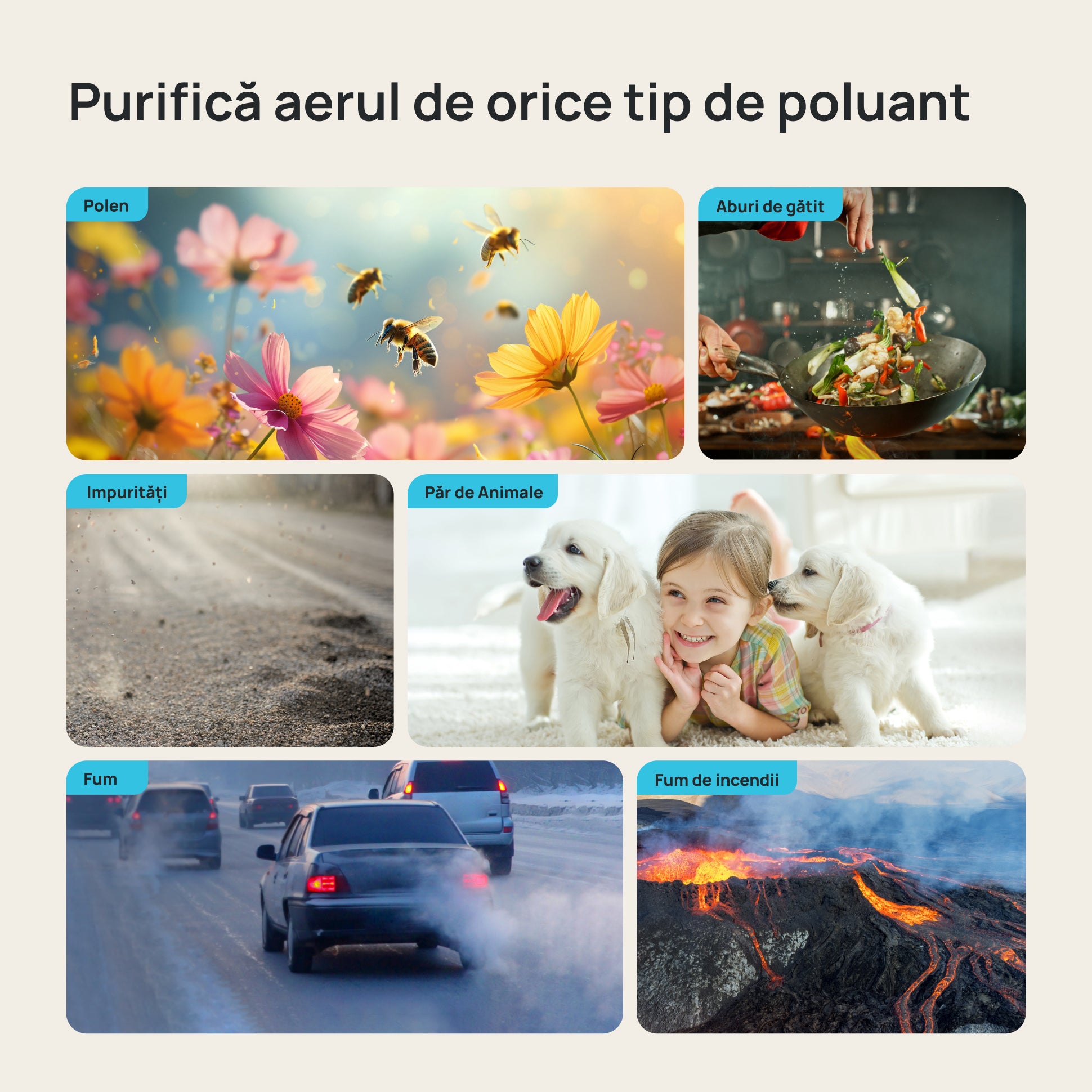 Resigilat! Purificator aer Dreo 337S Smart, Wifi, 243 m³/h, Filtru 3 in 1 H 13 True HEPA, Senzor calitate aer, 4 trepte de viteză, Mod Turbo, Mod Auto, Mod de noapte, Lumină ambientală, Până la 99 m³, Alb