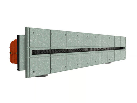 Grilă de ventilație încastrată în rigips Ergovent, LINEO PRO PROFILE 1000, 75mm
