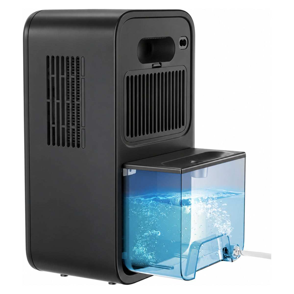 Dezumidificator Evoair, Aquaquid, 1L/24h, Display Digital, Lumină Ambientală RGB, Silențios, Rezervor 2.5l, Negru