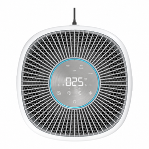 Purificator aer Evoair Aero400, Smart, Wifi, 400 m³/h, Filtru 3in1 True HEPA, Carbon Activ, Pre-filtru, Mod Auto, Mod de noapte, 3 trepte de viteza, Timer, Până la 85 m2, Alb&Gri
