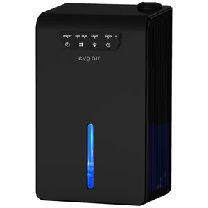 Sistem 2 in 1 Evoair, Zenith Air Smart, 1L/zi Dezumidificare, Wi-Fi, Control Aplicație, Umidificare 250ml/h, Rezervor 3.2l, Negru