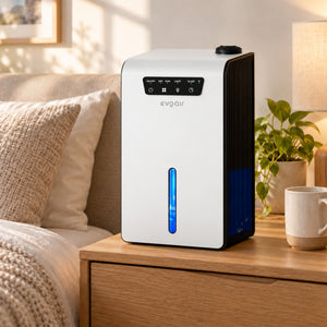 Sistem 2 in 1 Evoair, Zenith Air Smart, 1L/zi Dezumidificare, Wi-Fi, Control Aplicație, Umidificare 250ml/h, Rezervor 3.2l, Alb