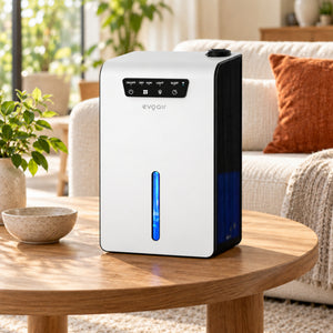 Sistem 2 in 1 Evoair, Zenith Air Smart, 1L/zi Dezumidificare, Wi-Fi, Control Aplicație, Umidificare 250ml/h, Rezervor 3.2l, Alb