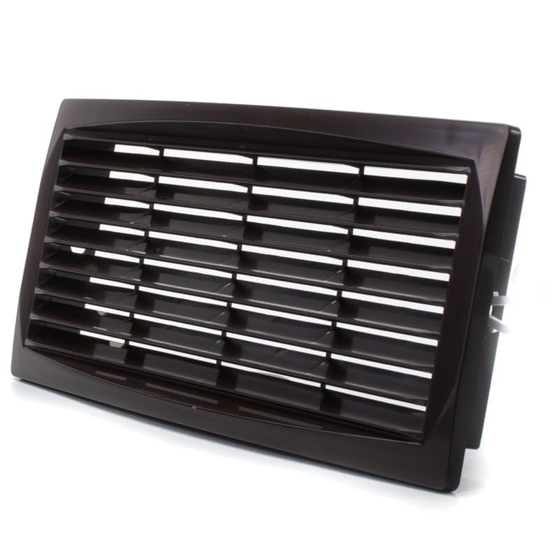 Grila ventilatie 300x135 rectangulara , exterior, Plastic ABS, Brown