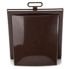 Grila ventilatie patrata cu clapeta antiretur, Diametru Ø125mm, exterior 150x150, ASA plastic Brown