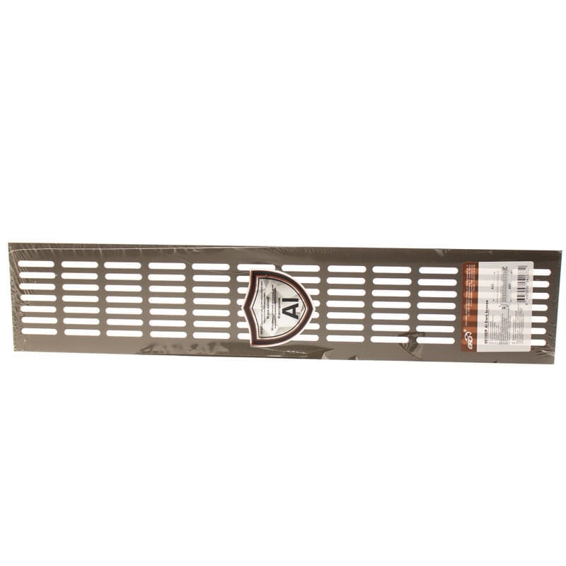 Grila ventilatie rectangulara, 480x100 , montaj usa sau perete, Metal, Dark Bronze