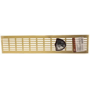 Grila ventilatie rectangulara, 480x100, montaj usa sau perete, Metal, Champagne