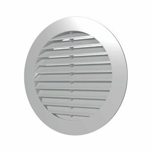 Grila ventilatie rotunda Ø100mm, exterior Ø130mm, ASA plastic GRI