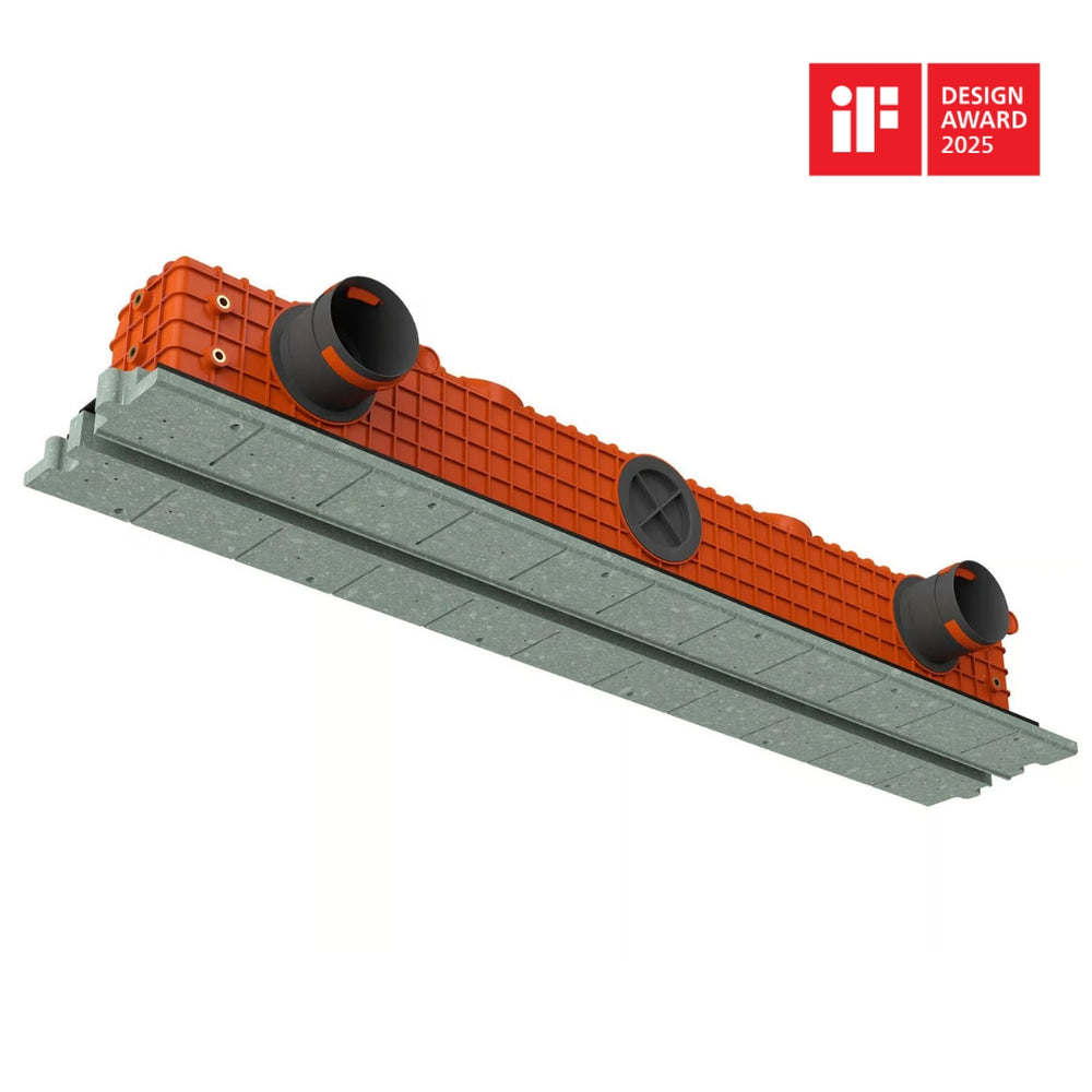 Grilă de ventilație încastrată în rigips Ergovent PRO PUZZLE 1050, diametru conexiune 75 mm