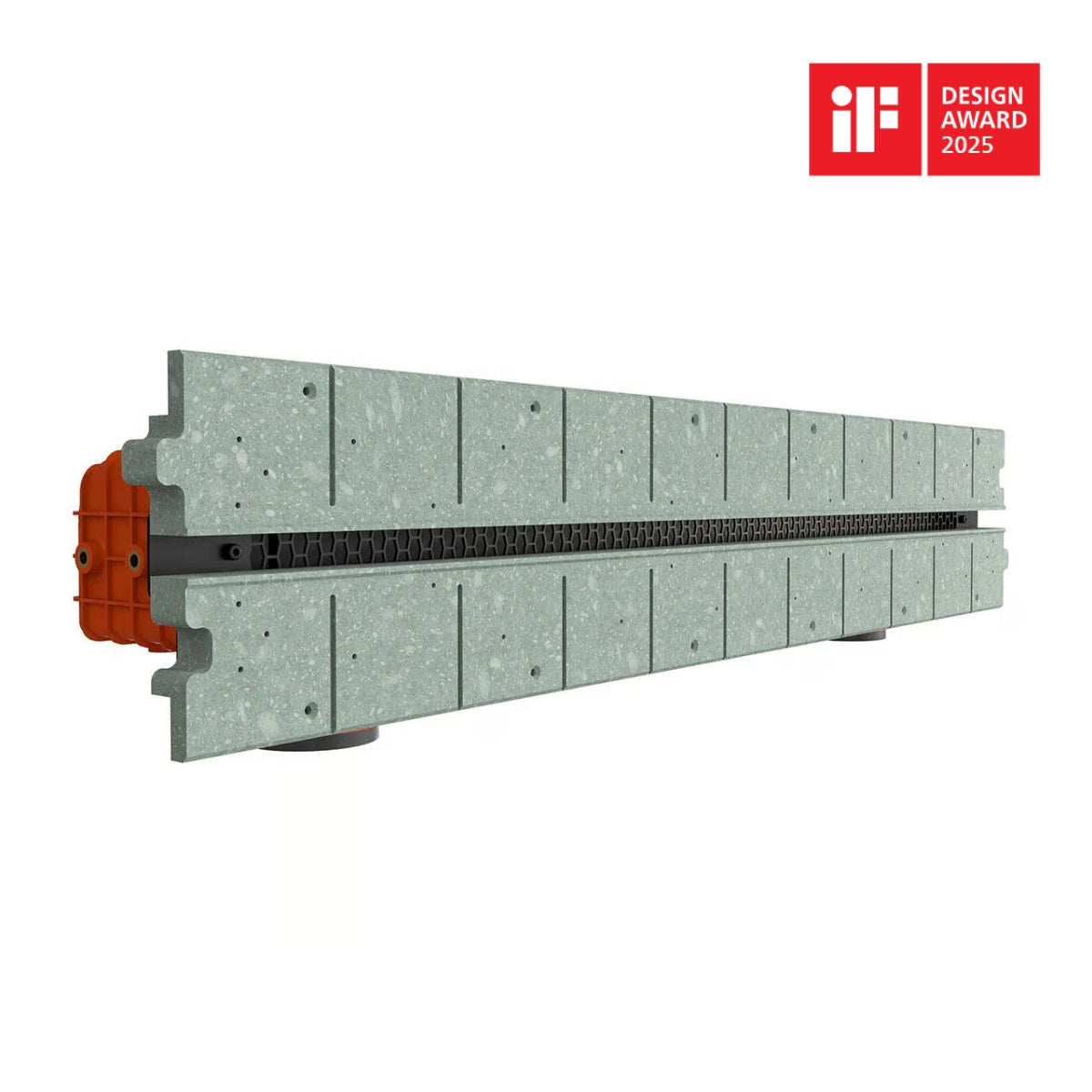 Grilă de ventilație încastrată în rigips Ergovent PRO PUZZLE 1050, diamentru conexiune 90 mm