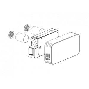 Recuperator de caldura Helty Flow Easy, Dublu Flux, Randament 91%, Filtru F7+G4
