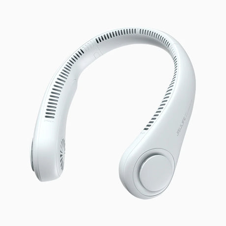 Ventilator portabil de gât JISULIFE Life3,autonomie 3-16h, baterie 4000mAh, 3 viteze, încărcare rapidă, Gri