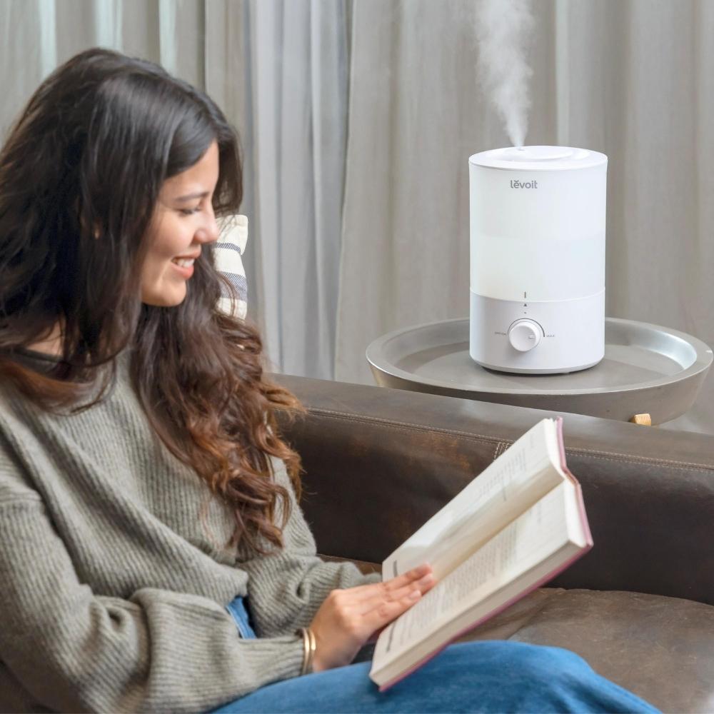 Resigilat! Umidificator de Aer LEVOIT Dual 150 Ultrasonic, Rezervor 3l, Silentios, Aromaterapie, Autonomie 25 Ore