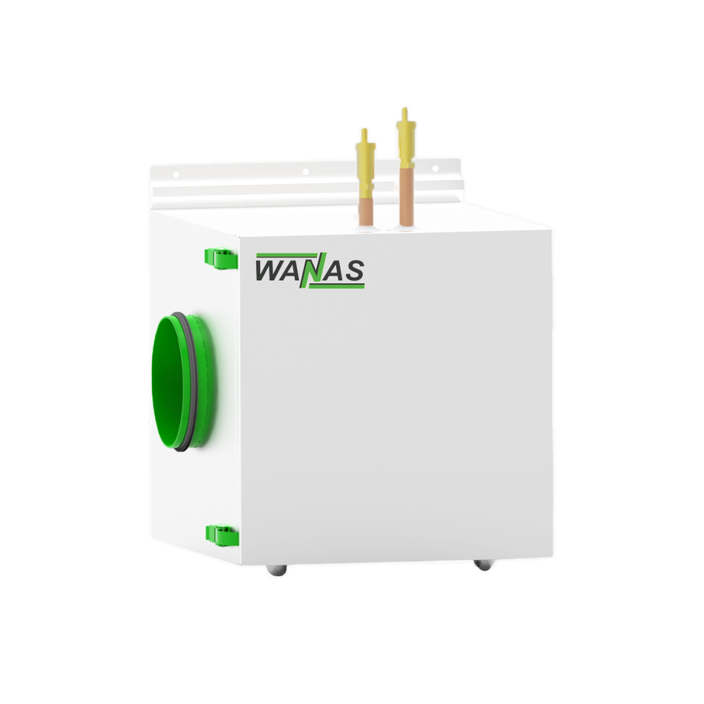 Mini baterie de răcire cu apă Chłodnica Mini pentru unități de ventilație WANAS