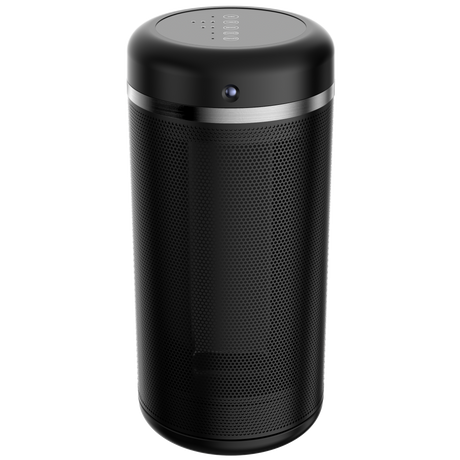 Resigilat! Aerotermă ceramică evoair Warmix 2200 Smart Black, Wi-Fi, Control Aplicație SmartLife, Încălzire Ceramică PTC, Senzor Smart Motion, Telecomandă, Oscilație Automată, Timer 8h, Protecție Răsturnare, Ecran Tactil, Negru.