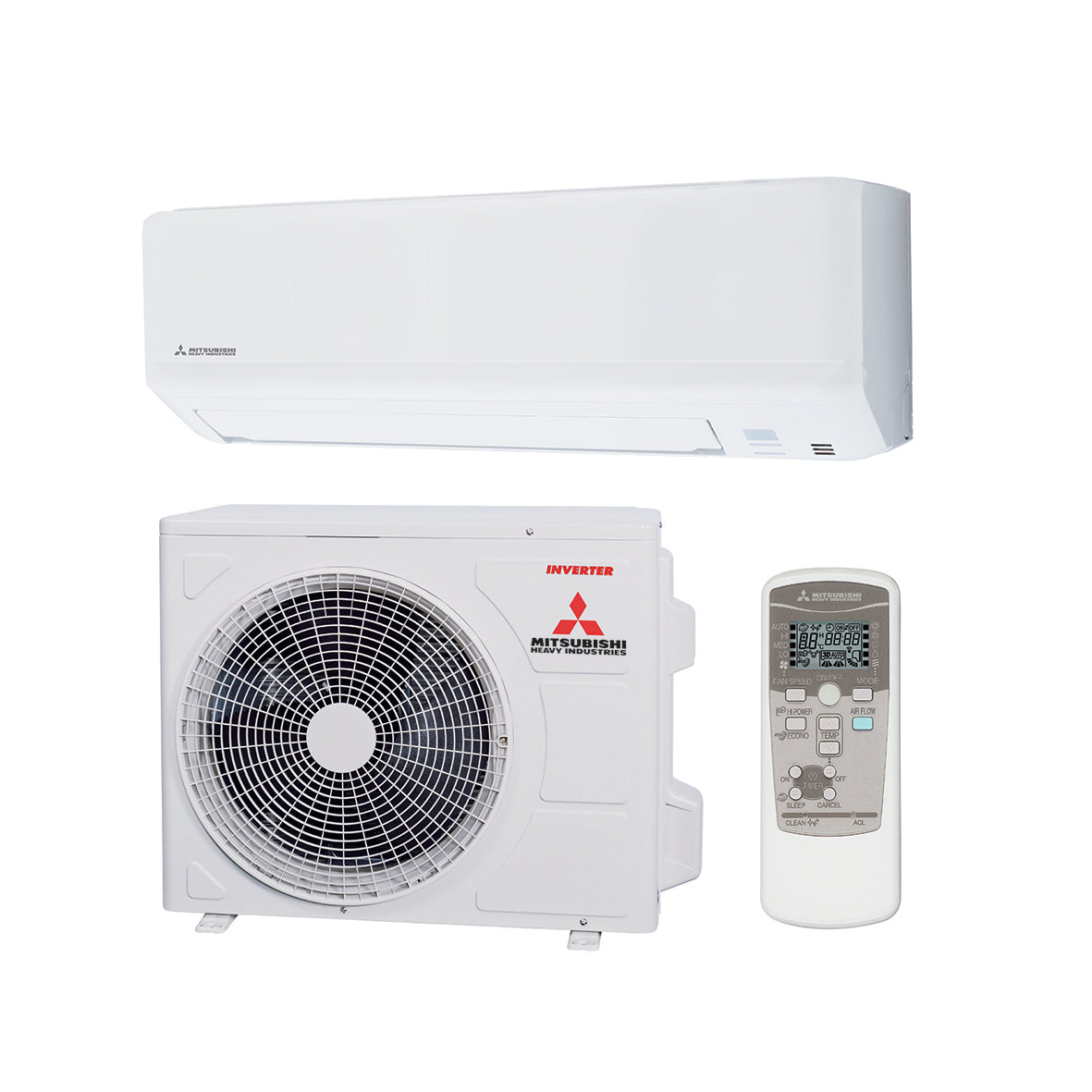 Aer conditionat Mitsubishi Heavy Nyoko Plus, 9000 BTU, SRK/SRC25ZSP-W1, A++/A+, Inverter, Functie incalzire racire, Functie Auto, Sleep Mode, ECO Mode, Alb