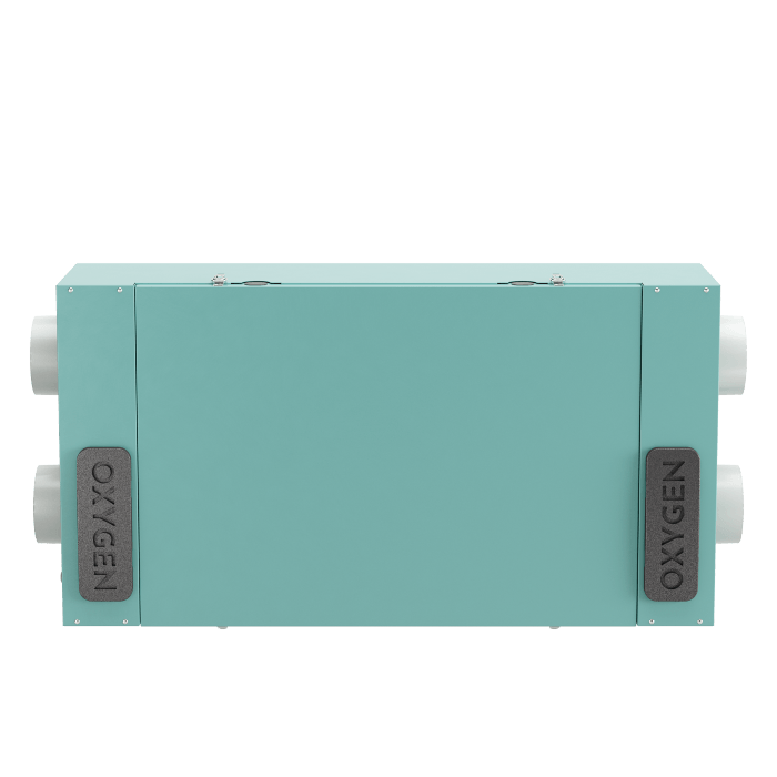 Centrala de Ventilatie cu recuperare de caldura Oxygen Easy C250 cu montaj pe tavan, Debit de aer 243 m3/h, Panou de control cu WiFi, Cu preheater adaptiv de 800W, Montaj pe dreapta