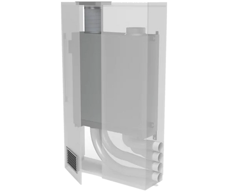 Helty Flow 1000 Steel – montaj tavan sau perete (1000 m³/h)