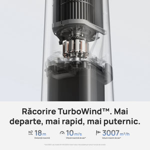 Ventilator Turn Smart Dreo Evaporativ DR‑HEC005S, Telecomandă, 12 Viteze, 4 Moduri Funcționare, Oscilație 90°, Timer 12H, Rezervor Apă 6L, Argintiu
