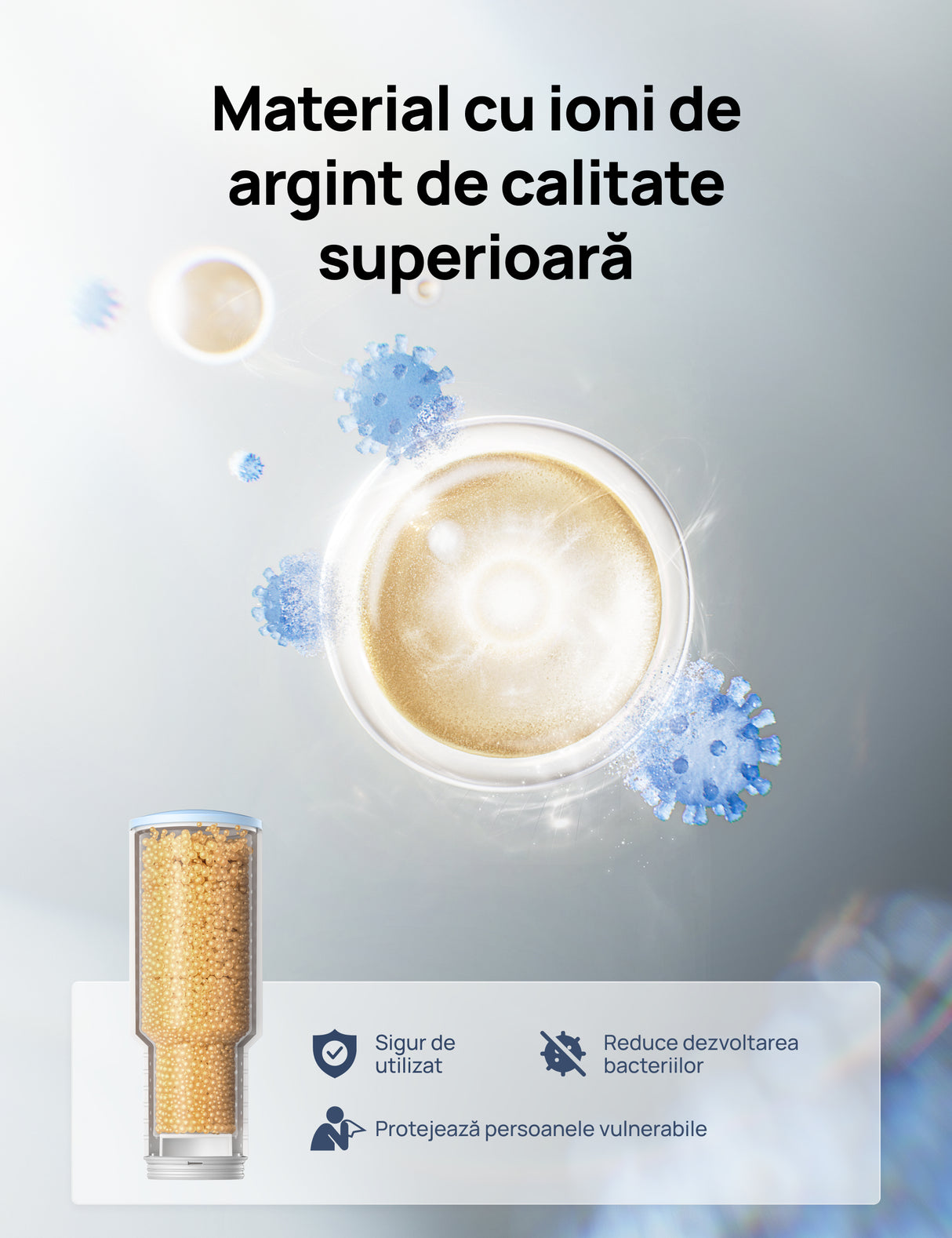 Filtru HPA020 pentru umidificatorul Dreo HHM010S (Set 3 buc)