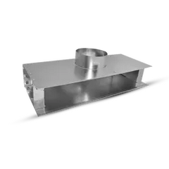 Plenum difuzor liniar Alnor, PR-LDS-1-495-75-2, tip slot, 1 fanta, 495 mm, 2x75 mm