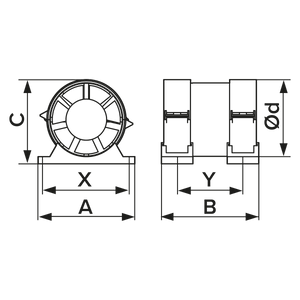 Ventilator axial de tubulatura cu set de fixare PRO 6 Garantie 2 ani, Debit 320mc/h, Motor Long Life 40000h, Ø160mm