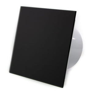 Panou frontal din sticla pentru ventilator baie dRim, Negru