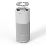 Purificator aer Evoair Aero600, Smart, Wifi, 600 m³/h, Filtru 3in1 True HEPA, Carbon Activ, Pre-filtru, Mod Auto, Mod de noapte, 3 trepte de vitezaTimer, Pana la 150 m2, Alb&Gri