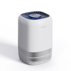 Resigilat! Purificator de aer Evoair Nuvia, Filtru 3 in 1 True HEPA, Carbon Activ, 3 viteze, Mod Noapte, Aromaterapie, Lumină Ambientală, Timer, Indicator Murdărie Filtru, Alb, Filtru Desfăcut