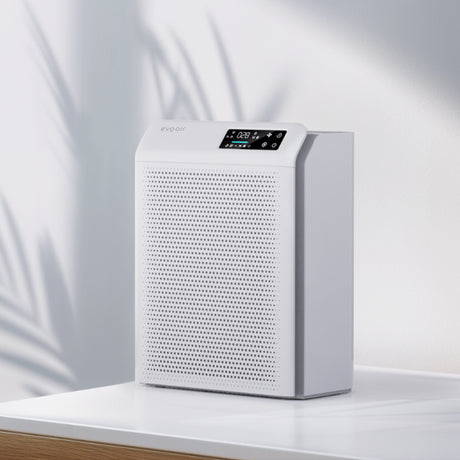 Resigilat! Purificator de aer Evoair HOMI P300, CADR 300m³/h, WI-FI, Filtru True Hepa, Carbon Activ, Prefiltru, Mod Auto, Lampă UV, Ionizare, 6 Moduri Funcționare, Senzor Caliate Aer, Alb