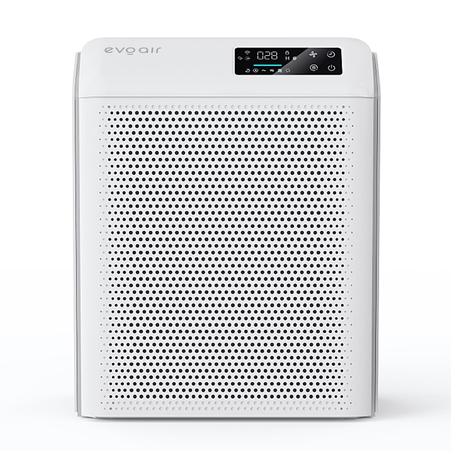 Purificator de aer Evoair HOMI P300, CADR 300m³/h, WI-FI, Filtru True Hepa, Mod Auto, Lampa UV, Ionizare, 6 Moduri Functionare, Senzor Calitate Aer, Alb