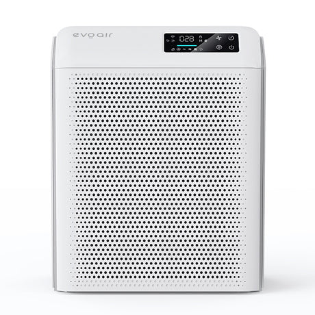 Resigilat! Purificator de aer Evoair HOMI P300, CADR 300m³/h, WI-FI, Filtru True Hepa, Carbon Activ, Prefiltru, Mod Auto, Lampă UV, Ionizare, 6 Moduri Funcționare, Senzor Caliate Aer, Alb