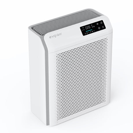 Resigilat! Purificator de aer Evoair HOMI P300, CADR 300m³/h, WI-FI, Filtru True Hepa, Carbon Activ, Prefiltru, Mod Auto, Lampă UV, Ionizare, 6 Moduri Funcționare, Senzor Caliate Aer, Alb