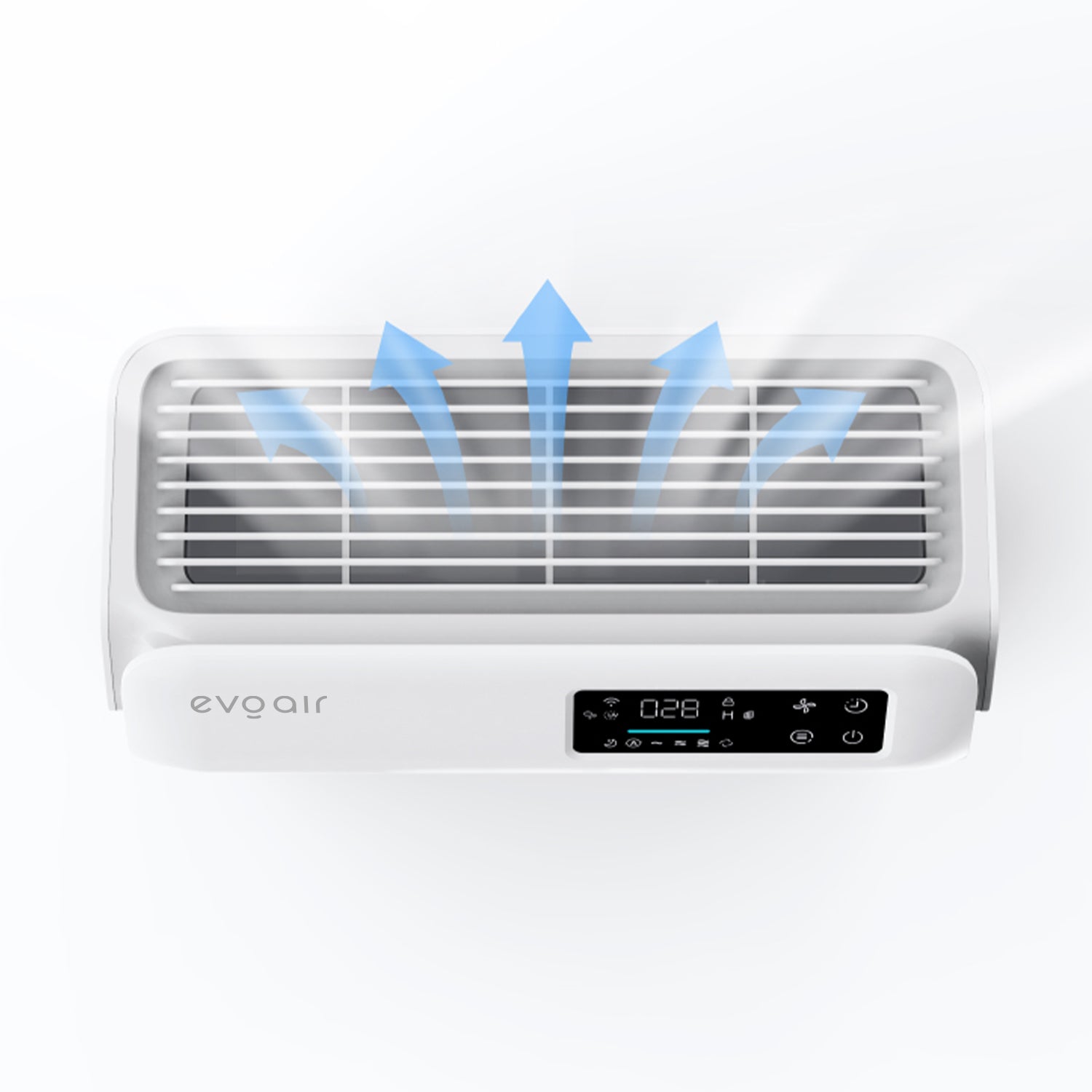 Purificator de aer Evoair HOMI P300, CADR 300m³/h, WI-FI, Filtru True Hepa, Mod Auto, Lampa UV, Ionizare, 6 Moduri Functionare, Senzor Calitate Aer, Alb