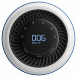 Purificator de aer Evoair, Joy, Wi-Fi, Filtru 4in1, True Hepa, Carbon Activ, Prefiltru Textil, 10 viteze, Monitorizare PM2.5, Mod Noapte, Blocare Ecran, Lumină Ambientală, Albastru
