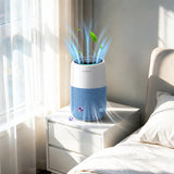 Purificator de aer Evoair, Joy, Wi-Fi, Filtru 4in1, True Hepa, Carbon Activ, Prefiltru Textil, 10 viteze, Monitorizare PM2.5, Mod Noapte, Blocare Ecran, Lumină Ambientală, Albastru