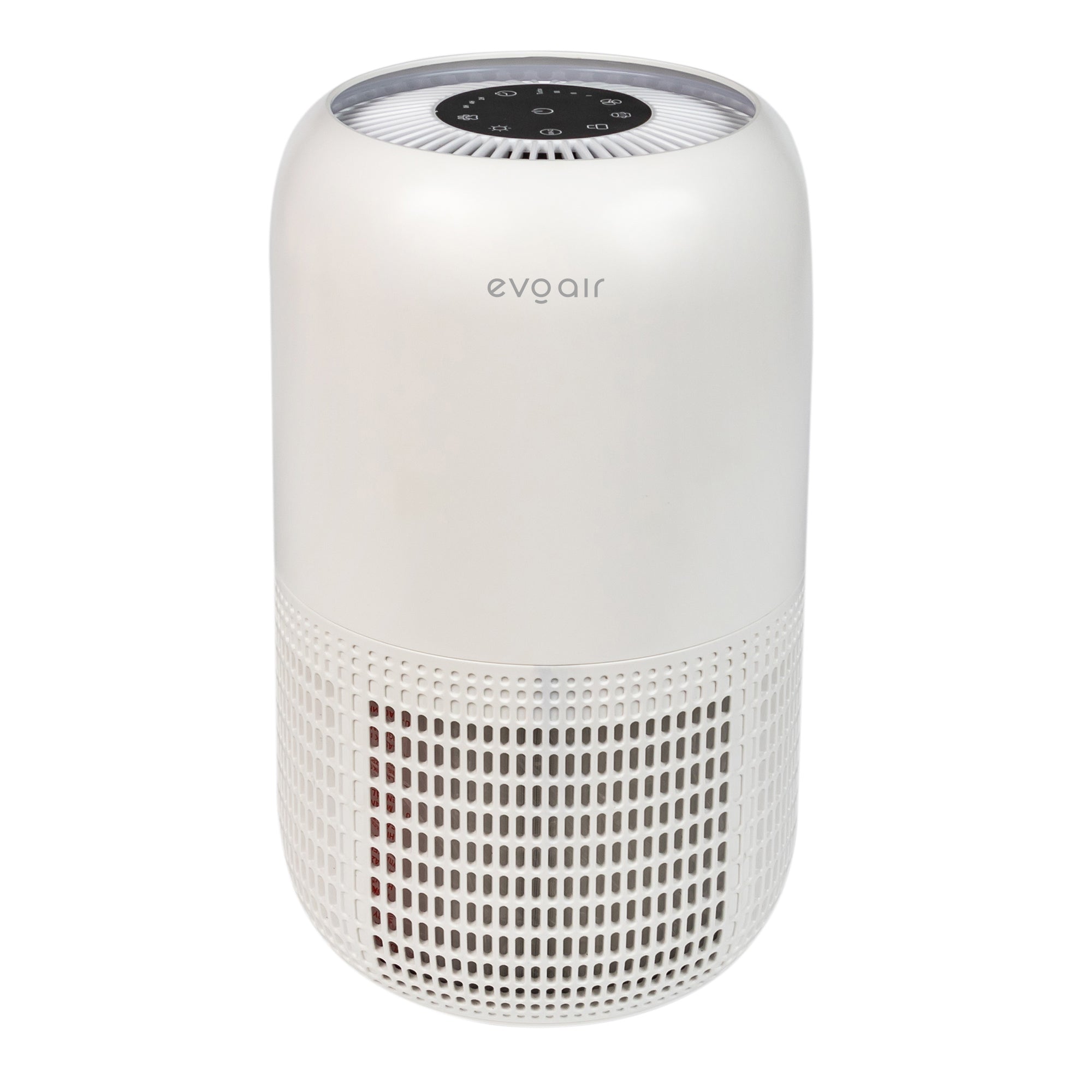 Purificator de aer Evoair, Yuvo, Lampă UV-C, Filtru 3in1, True Hepa, Carbon Activ, Pre-filtru, 4 viteze, Funcție Polen/Animale, Mod Noapte, Blocare Ecran, Lumină Ambientală, Alb