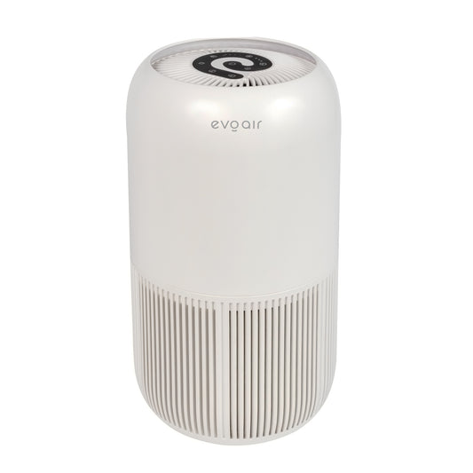 Resigilat! Purificator de aer Evoair, YuvoSpin, Lampă UV-C, Filtru 3in1, True Hepa, Carbon Activ, Pre-filtru, 4 viteze, Funcție Polen/Animale, Mod Noapte, Blocare Ecran, Lumină Ambientală, Alb, Filtru Sigilat