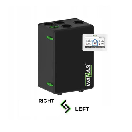 Wanas Black 300V Centrala Ventilatie cu Recuperare de Caldura