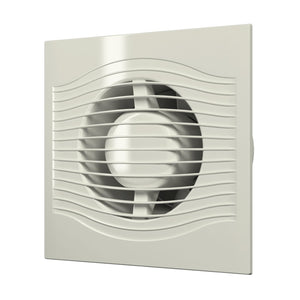 Ventilator baie SLIM 4C Ø100, Super Silent, Clapeta antiretur, Garantie 2 ani, Motor Long Life 40000h, Debit 90mc/h, Gray Metal