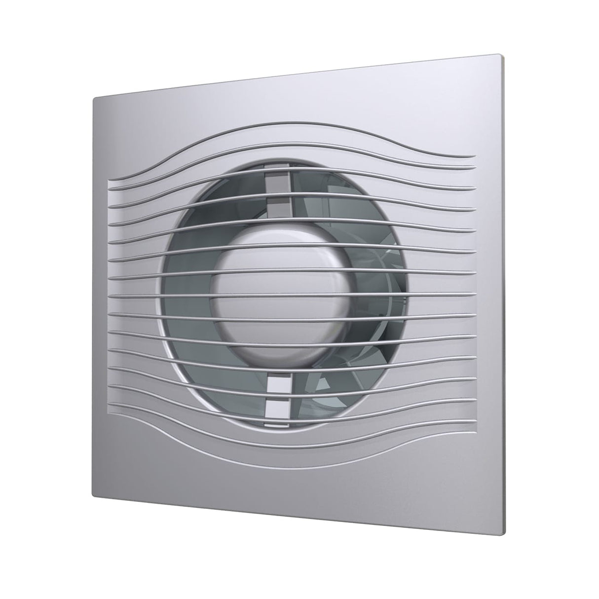 Ventilator baie SLIM 4C Ø100, Super Silent, Clapeta antiretur, Garantie 2 ani, Motor Long Life 40000h, Debit 90mc/h, Gray Metal