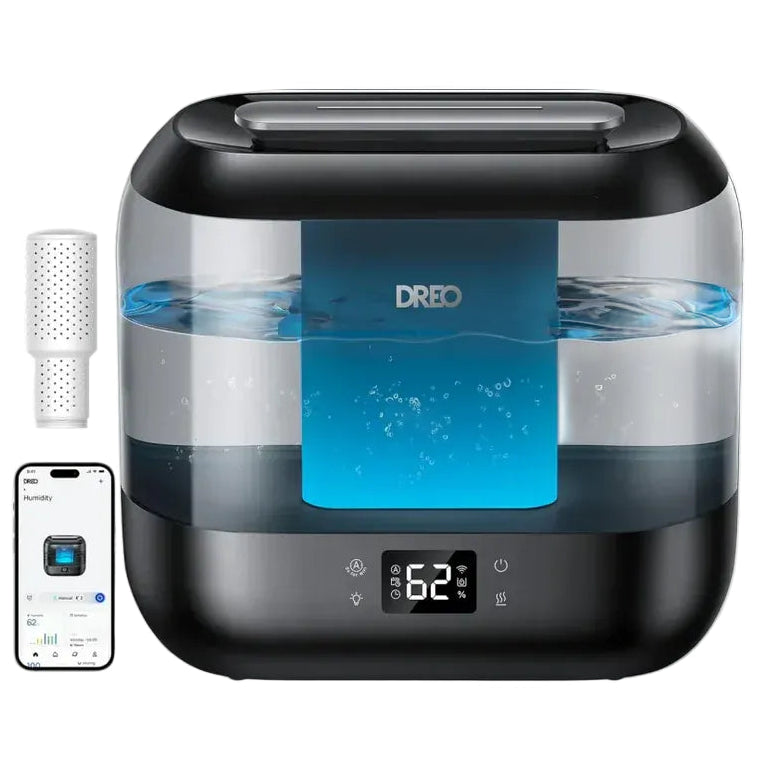 Umidificator Dreo 311S Smart, Wifi, Rezervor 4L,Capacitate de umidificare 250 ml/h, Ceata Rece, Autonomie 36 ore, Aromaterapie, Negru