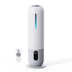 Resigilat! Umidificator aer Evoair Umio, Lampa UV, 3 trepte umidificare, Indicator Umiditate, Duză de Ceață, Aromaterapie, Telecomandă, Alb