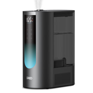 Umidificator aer Dreo DR-HHM013S Smart, Rezervor 6l, 500ml/h, Functie Incalzire, 3 trepte umidificare, Indicator Umiditate, Duză de Ceață, Mod Auto, Aromaterapie, Negru