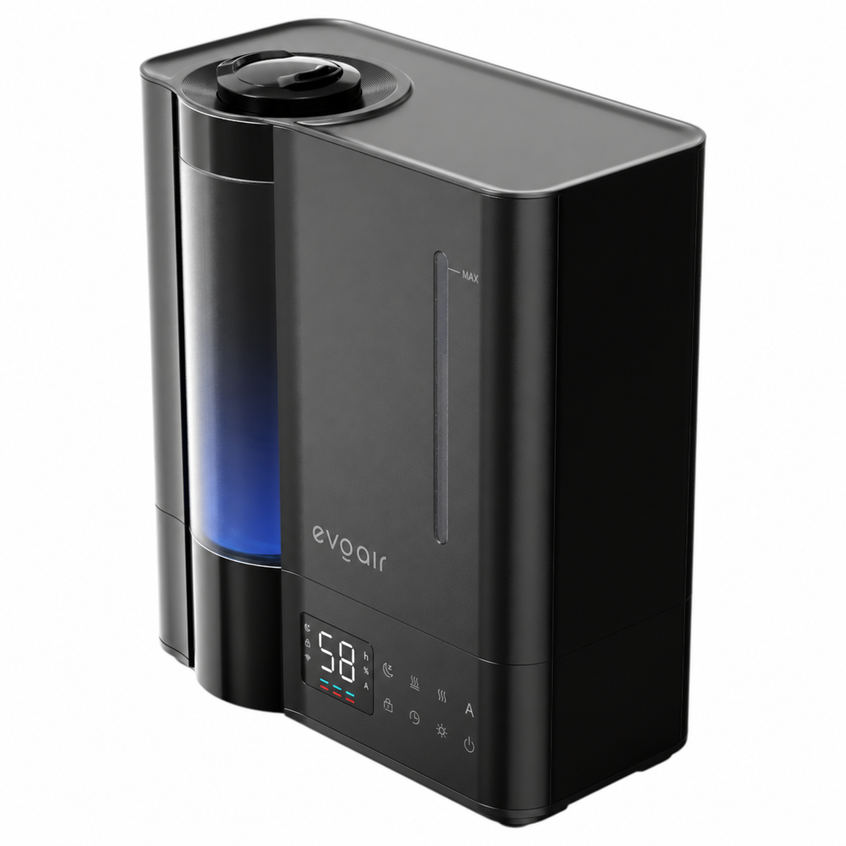Umidificator Evoair MistoDuo – vedere oblică din dreapta