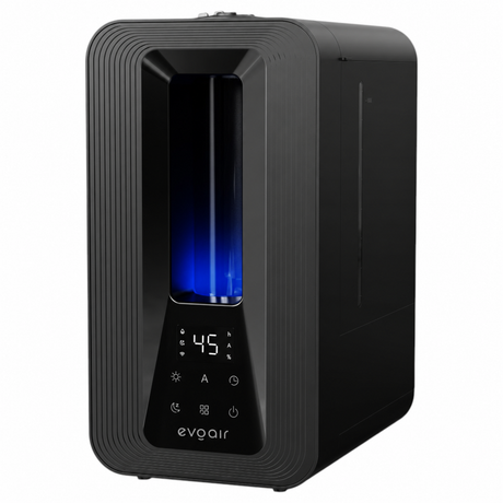 Umidificator Evoair Misto Smart, Wifi, Rezervor 5 L, Capacitate de umidificare 250 ml/h, Senzor de Umiditate, Lumină ambientală RGB, Negru