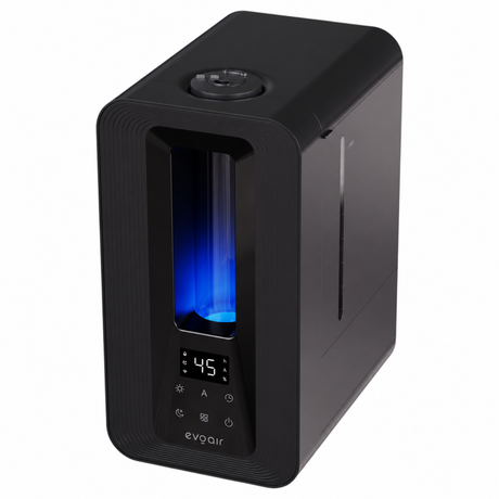 Umidificator Evoair Misto Smart, Wifi, Rezervor 5 L, Capacitate de umidificare 250 ml/h, Senzor de Umiditate, Lumină ambientală RGB, Negru